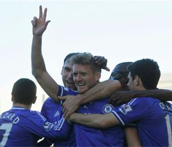 Schuerrle treble lifts Chelsea, Newcastle`s Pardew sees red