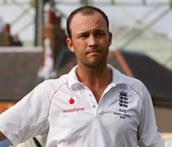 Jonathan Trott out for four on comeback