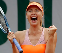 One time`cow on ice`Sharapova in perplexed state after second French Open win