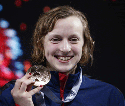 Katie Ledecky breaks own freestyle world record