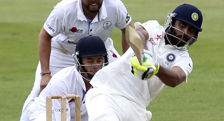 Pujara, Binny hit fifties as Indian batsmen enjoy outing 