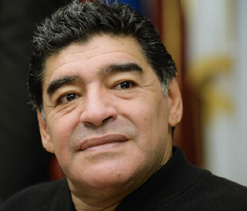 Diego Maradona coaches friend`s minor league team